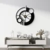 Modern Geometrik Metal Duvar Saati