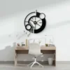 Modern Geometrik Metal Duvar Saati