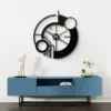 Modern Geometrik Metal Duvar Saati